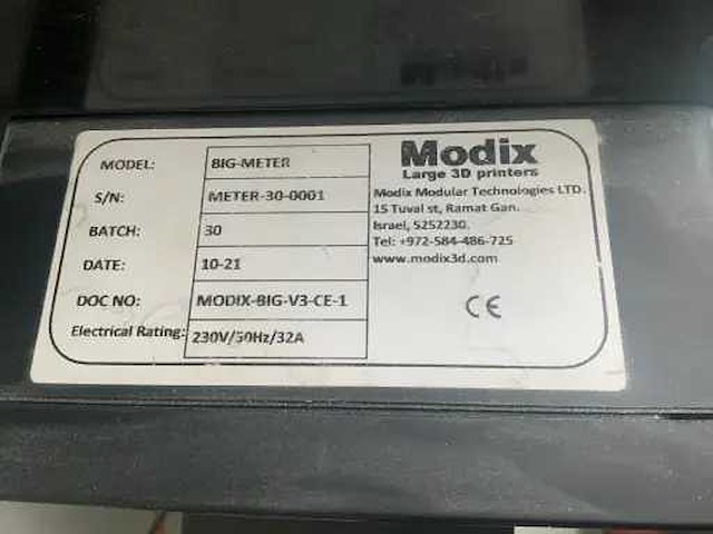 2021 modix v3 big-meter 3d printer - afbeelding 10 van  20