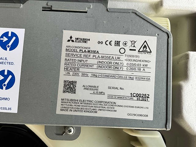 2021 mutsubishi pla-m35ea plafond cassette airconditioning - afbeelding 2 van  4