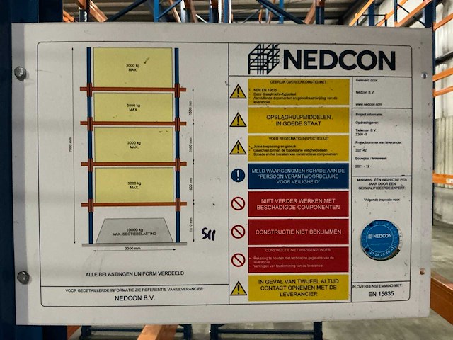 2021 nedcon magazijnstelling (110 secties) - afbeelding 13 van  23