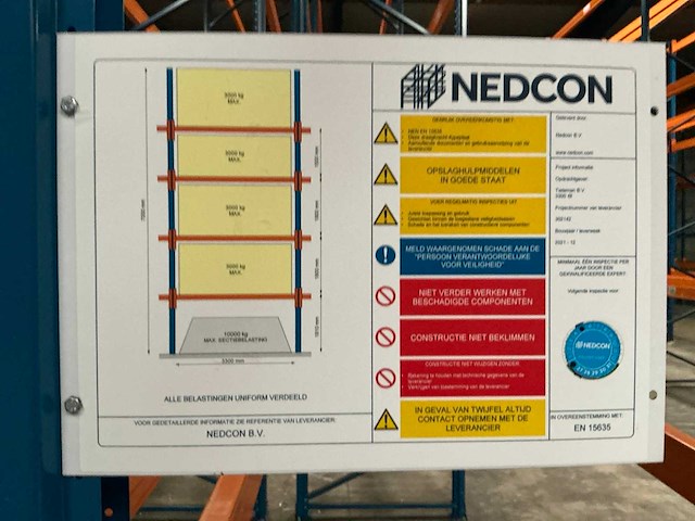 2021 nedcon magazijnstelling (63 secties) - afbeelding 7 van  15
