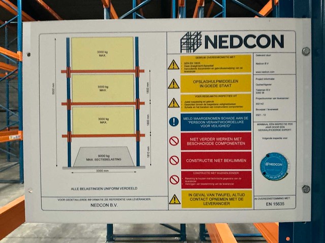 2021 nedcon magazijnstelling (72 secties) - afbeelding 4 van  15