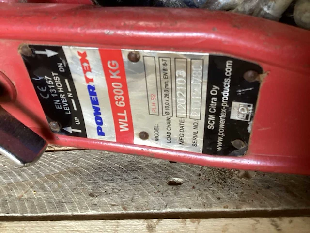 2021 powertex plh 52 kettingtakel - afbeelding 3 van  3