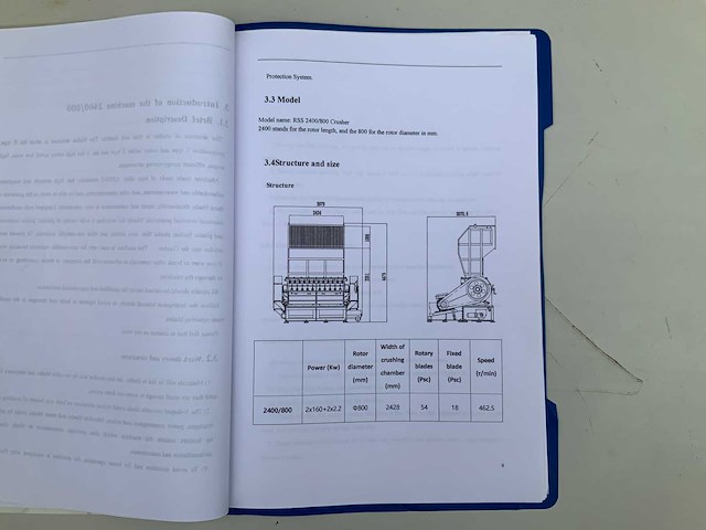 2021 rss 2400/800 maalmolen/granulator/crusher - afbeelding 30 van  36