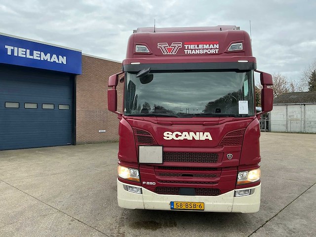 2021 scania p280 vrachtwagen met huifopbouw - afbeelding 12 van  49