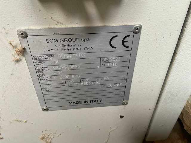 2021 scm olympic k230r evo kantenlijmmachine - afbeelding 19 van  21