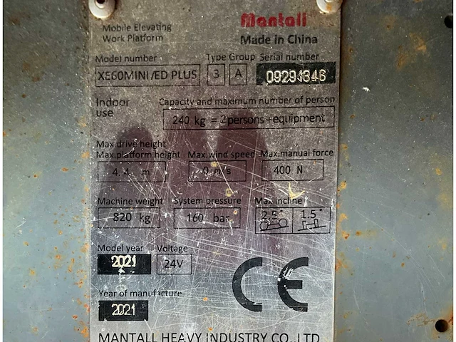 2021 skyjack sj 3014 micro hoogwerker - afbeelding 29 van  30