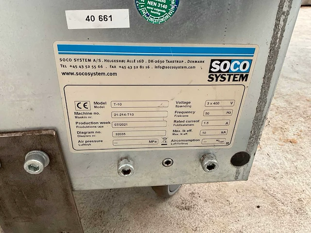 2021 soco t-10 dozensluitmachine (c) - afbeelding 9 van  9