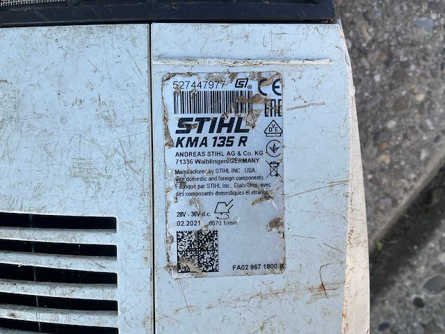 2021 stihl kma 135 r telescopische heggenschaar - afbeelding 9 van  9