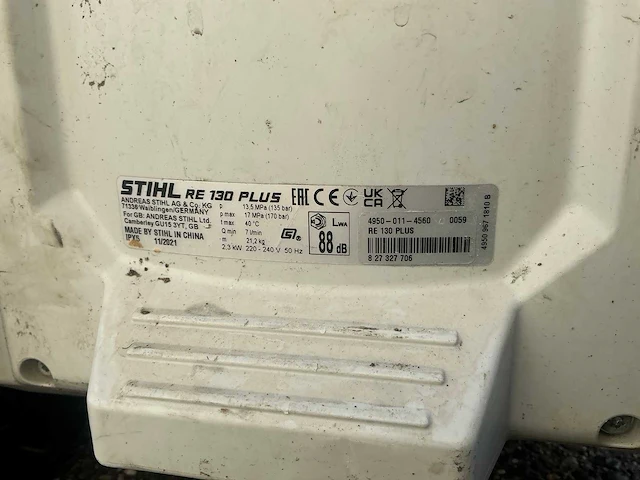 2021 stihl re 130 plus hogedrukreiniger - afbeelding 9 van  9
