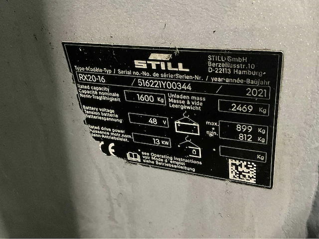 2021 still rx20-16 lepelversteller vorkheftruck - afbeelding 9 van  17