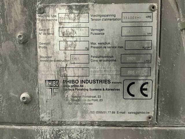 2021 sublimotion process tornado straalcabine - afbeelding 47 van  54