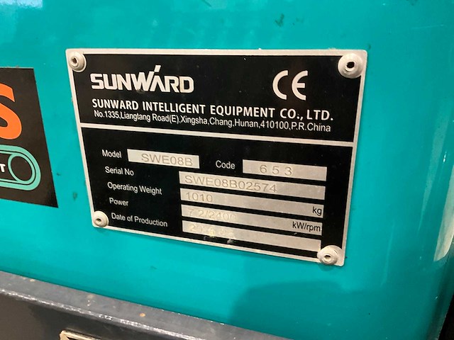 2021 sunward swe08b minigraafmachine - afbeelding 8 van  16