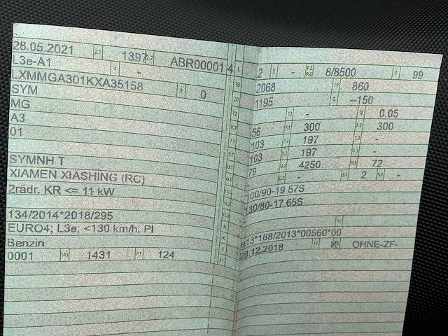 2021 sym nht 125 motorfiets - afbeelding 12 van  21