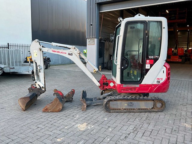 2021 takeuchi tb 216 minigraafmachine - afbeelding 10 van  38