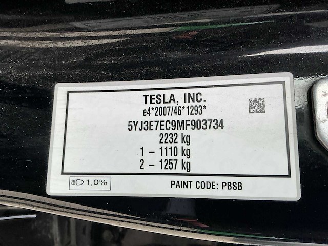 2021 tesla model 3 performance (facelift) 513 pk/377 kw personenauto - afbeelding 52 van  57