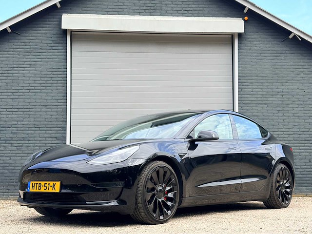 2021 tesla model 3 stnd.rwd plus 60 kwh personenauto - afbeelding 1 van  16