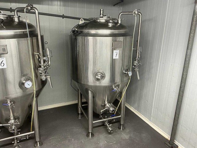 2021 tiantai fermentatie ketel 500liter dubbelwandig - afbeelding 1 van  12