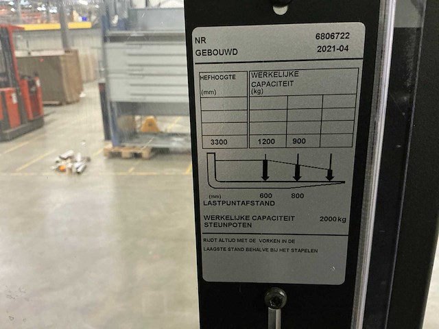 2021 toyota bt staxio dxh3300 elektrische palletwagen met platform - afbeelding 7 van  17