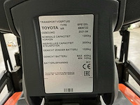 2021 toyota bt staxio dxh3300 elektrische palletwagen met platform - afbeelding 8 van  17