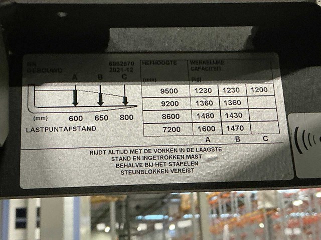 2021 toyota rre160h reachtruck - afbeelding 10 van  22