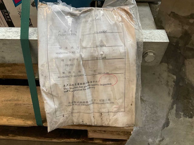 2021 tranter gx-026x97 platenwarmtewisselaar - afbeelding 3 van  4