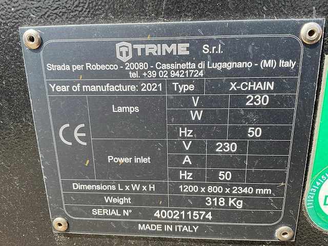 2021 trime x-chain a0127 stationaire lichtmast - afbeelding 5 van  13