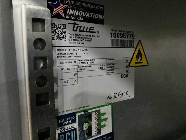 2021 true tgn-1r-1s mobiele rvs koelkast - afbeelding 8 van  9