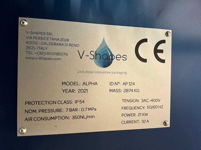 2021 v-shapes alpha sachet vul-verpakkingsmachine - afbeelding 13 van  31