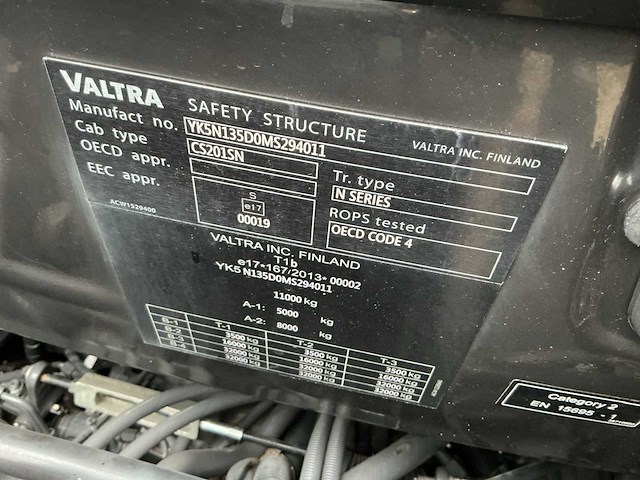 2021 valtra n135 direct smarttouch vierwielaangedreven landbouwtractor - afbeelding 27 van  33