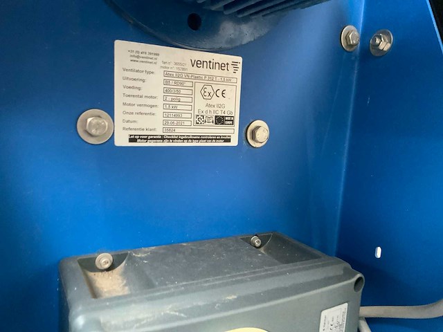 2021 ventinet ll2g vn-plastic p312 centrifugaal ventilator - afbeelding 4 van  7