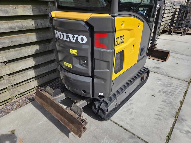 2021 volvo ec18e s-wissel minigraafmachine - afbeelding 22 van  23