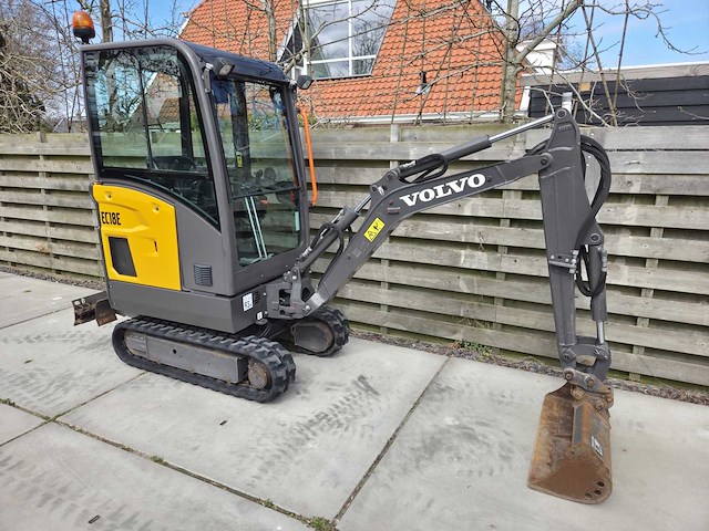 2021 volvo ec18e s-wissel minigraafmachine - afbeelding 18 van  21