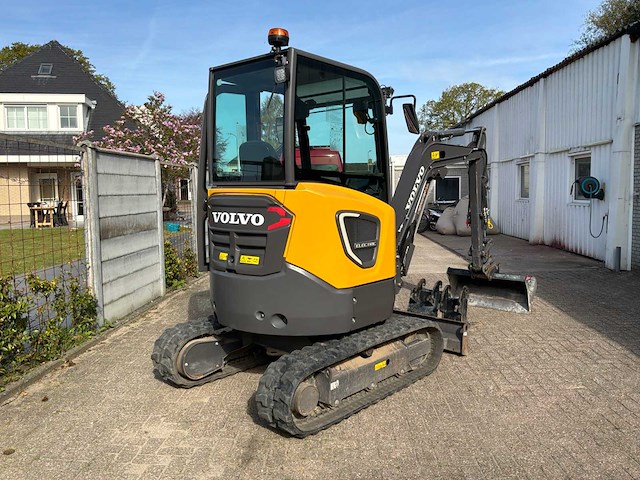 2021 volvo ecr25 compacte elektrische rupsgraafmachine - afbeelding 21 van  27