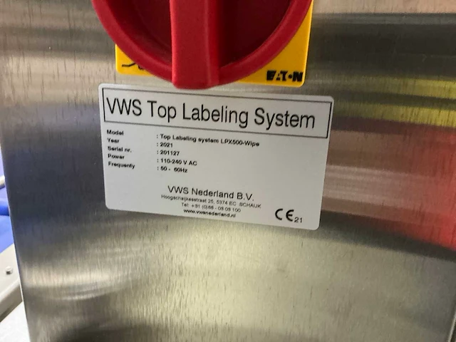 2021 vws lp-500 wipe print- en etiketteermachine - afbeelding 2 van  10
