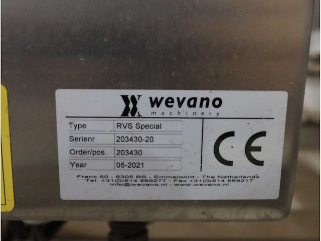 2021 wevano special rvs invoerbunker met kantelinrichting - afbeelding 6 van  8