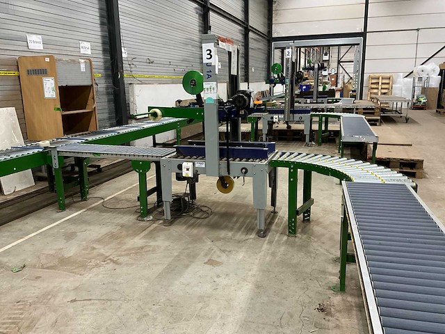 2021 youngsunpack mh-fj-1a dozensluitmachine met rollenbaan - afbeelding 7 van  14