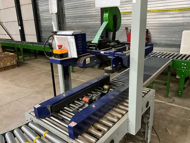 2021 youngsunpack mh-fj-1a dozensluitmachine met rollenbaan - afbeelding 10 van  14