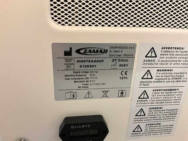 2021 zamar cryo4 cryotherapie en cryolipolyse apparaat - afbeelding 6 van  7