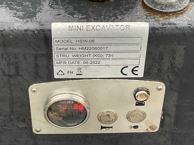 2022 - hsw-06 - minigraafmachine met aanhangwagen - afbeelding 4 van  32