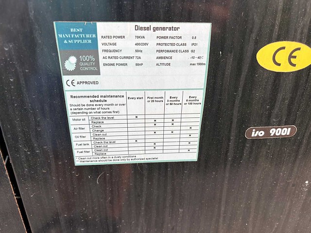 2022 - silent - diesel aggregaat - afbeelding 4 van  12