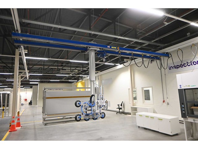 2022 abus / framatech zhb / lkd 500 s70 26m1 zelfdragende stalen kraanbaanconstructie met vacuümheffer - afbeelding 1 van  11