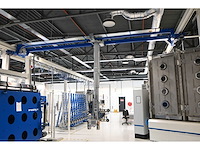 2022 abus / framatech zhb / lned 230 s70 2 x 55m1 zelfdragende stalen kraanbaanconstructie met 5 vacuümheffers - afbeelding 2 van  35