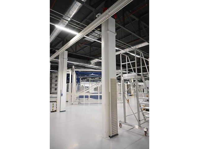 2022 abus / framatech zhb / lned 230 s70 2 x 55m1 zelfdragende stalen kraanbaanconstructie met 5 vacuümheffers - afbeelding 8 van  35