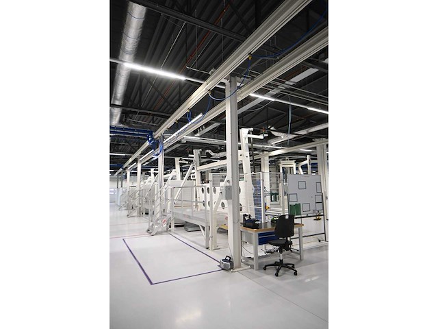 2022 abus / framatech zhb / lned 230 s70 2 x 55m1 zelfdragende stalen kraanbaanconstructie met 5 vacuümheffers - afbeelding 9 van  35