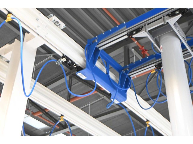 2022 abus / framatech zhb / lned 230 s70 2 x 55m1 zelfdragende stalen kraanbaanconstructie met 5 vacuümheffers - afbeelding 10 van  35