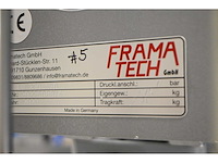 2022 abus / framatech zhb / lned 230 s70 2 x 55m1 zelfdragende stalen kraanbaanconstructie met 5 vacuümheffers - afbeelding 13 van  35