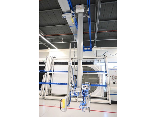 2022 abus / framatech zhb / lned 230 s70 2 x 55m1 zelfdragende stalen kraanbaanconstructie met 5 vacuümheffers - afbeelding 18 van  35