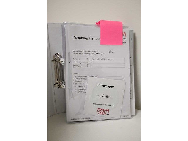 2022 abus / framatech zhb / lned 230 s70 2 x 55m1 zelfdragende stalen kraanbaanconstructie met 5 vacuümheffers - afbeelding 20 van  35