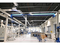 2022 abus / framatech zhb / lned 230 s70 2 x 55m1 zelfdragende stalen kraanbaanconstructie met 5 vacuümheffers - afbeelding 12 van  35