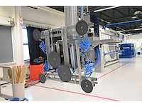 2022 abus / framatech zhb / lned 230 s70 2 x 55m1 zelfdragende stalen kraanbaanconstructie met 5 vacuümheffers - afbeelding 30 van  35